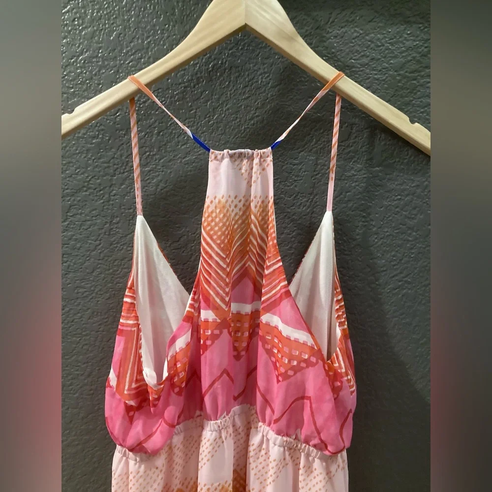 OLD NAVY EUC Like New Multicolor maxi dress, geometric pattern, chevron stripes - Picture 8 of 10